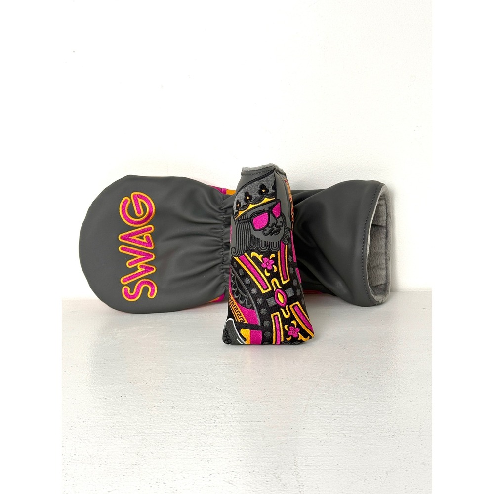 Swag Golf Horizon Irish Open King of Swag Putter and Driver Headcover Set Gray